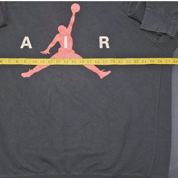 Air Jordan Sweatshirt Size 3XL Mens BLACK RED 689014-010 - Picture 4 of 8